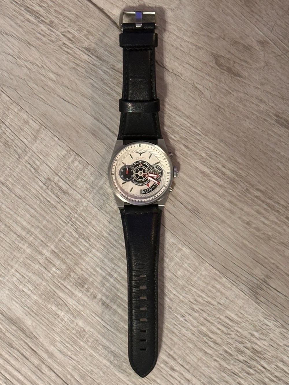 Zinvo Chrono Silver men’s watch 42 mm